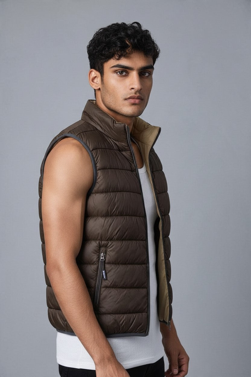 Cotton Belt Gilet Uomo Imbottito Smanicato Casual