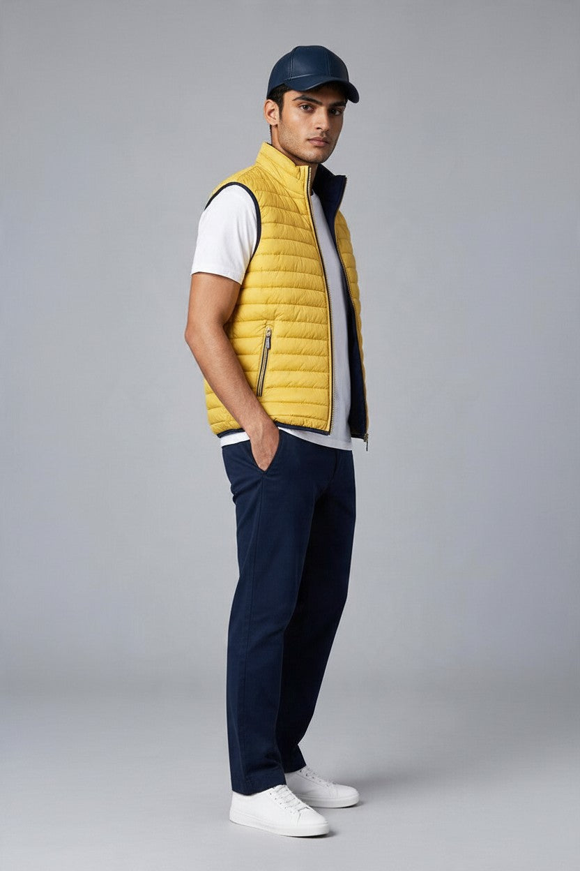 Cotton Belt Gilet Uomo Imbottito Smanicato Casual
