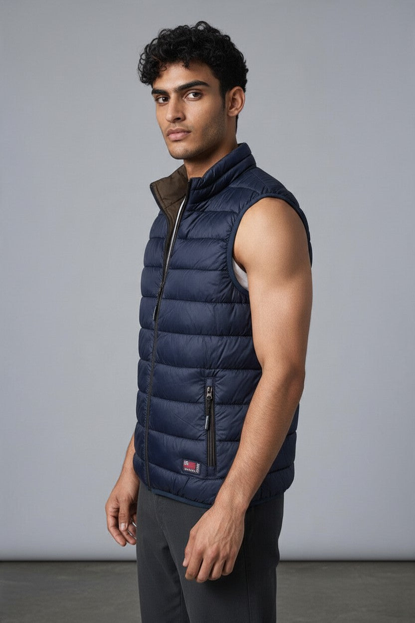 Cotton Belt Gilet Uomo Imbottito Smanicato Casual