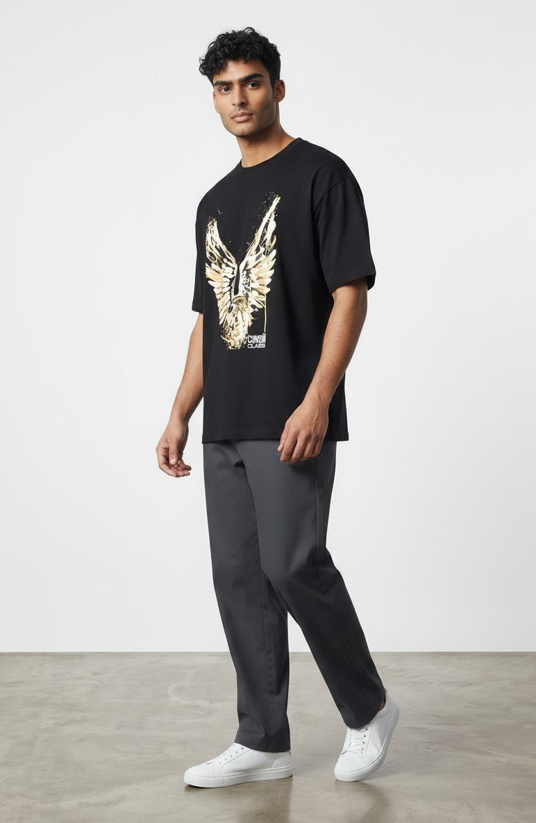 Cavalli Class T-Shirt Uomo modello Eagle cotone 100%