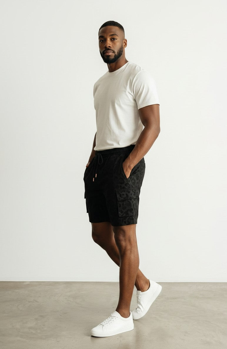 Damiano bermuda uomo cargo damascati 100% cotone