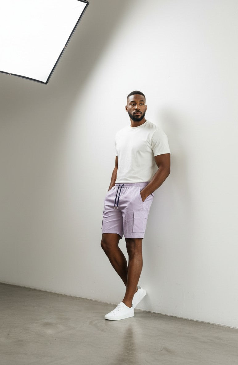 Damiano bermuda uomo cargo damascati 100% cotone