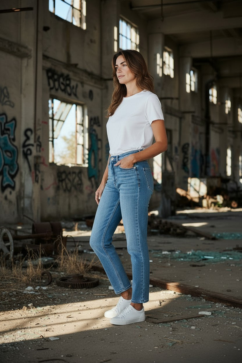 Seventwoseven jeans donna mod. MIA - S2S010/WL Skynny Made in Italy