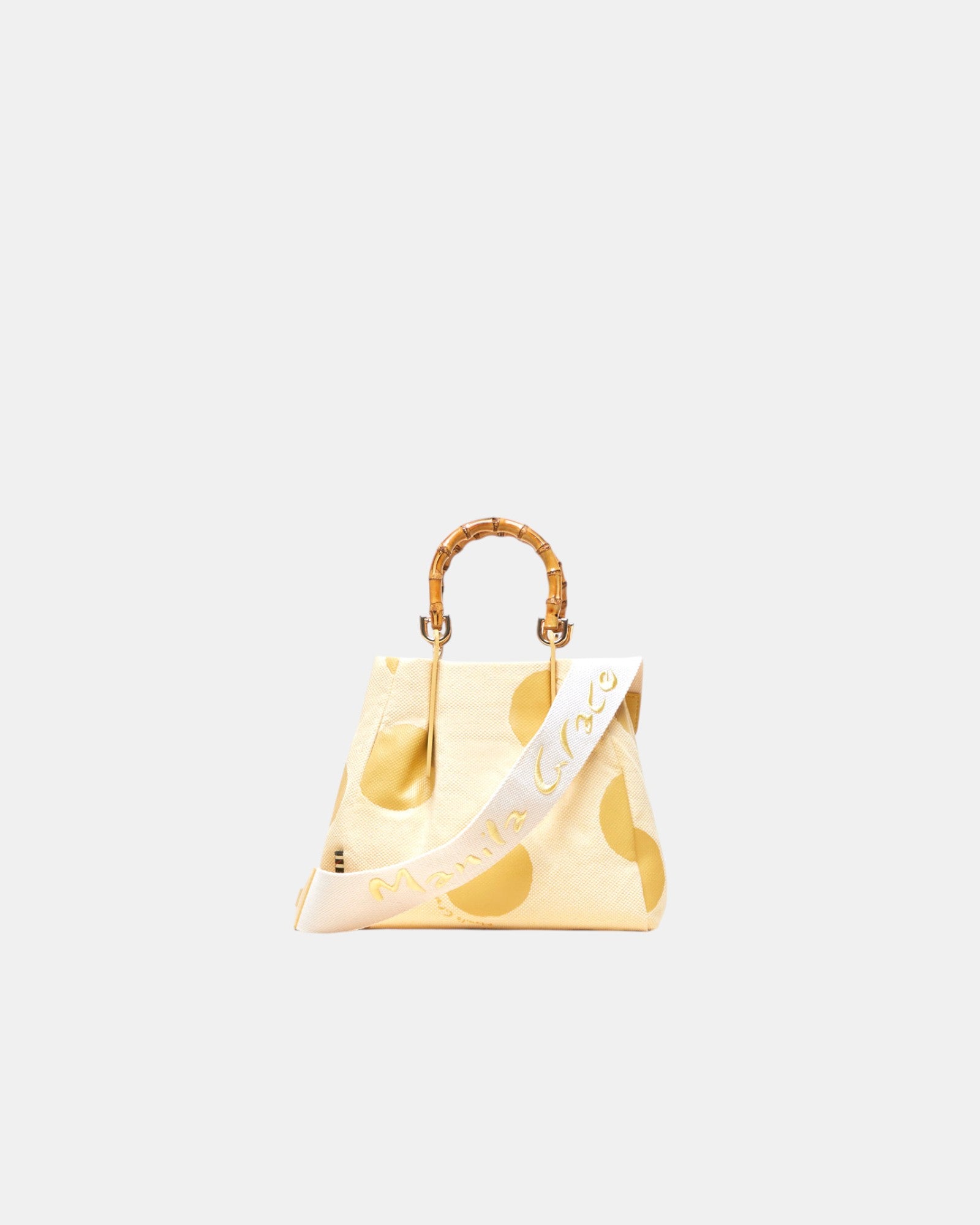 Manila Grace borsa Jasmine Canvas Pois Small