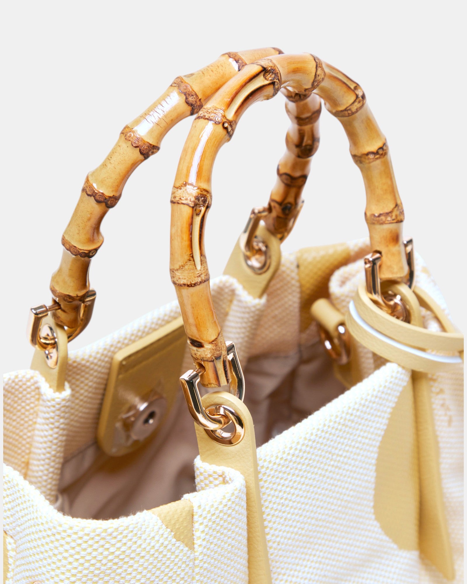 Manila Grace borsa Jasmine Canvas Pois Small