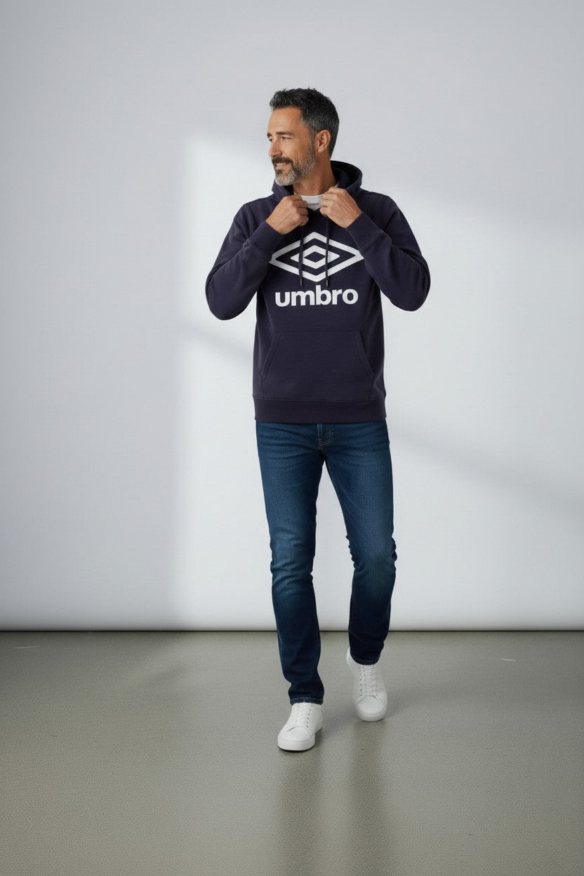 Umbro Felpa Uomo con Cappuccio Modello Hoodie