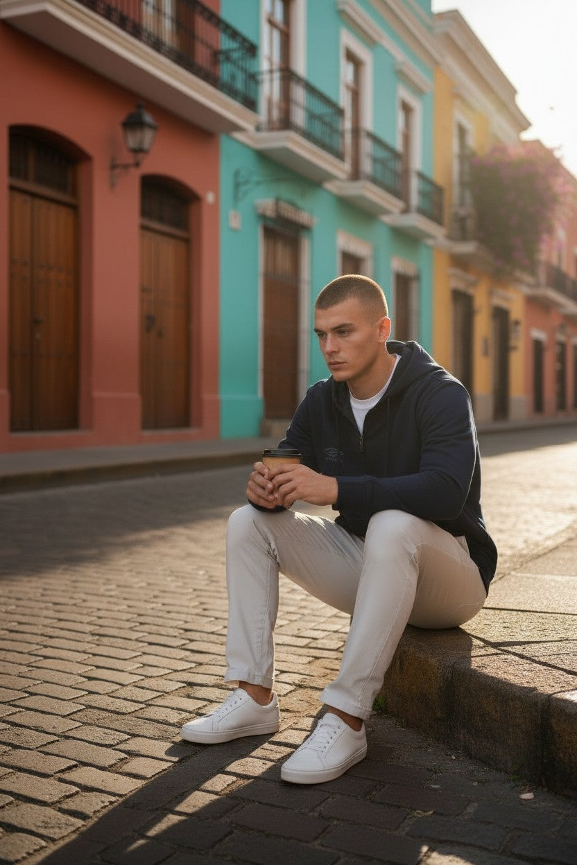 Umbro Felpa Uomo con Cappuccio Full Zip Modello Hoodie FZ Jacket