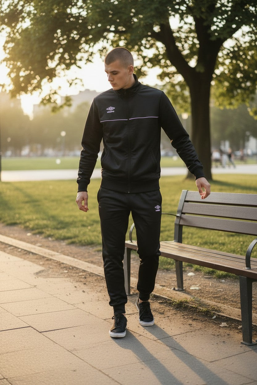 Umbro Tuta Uomo Sportiva completa Felpa e Pantalone