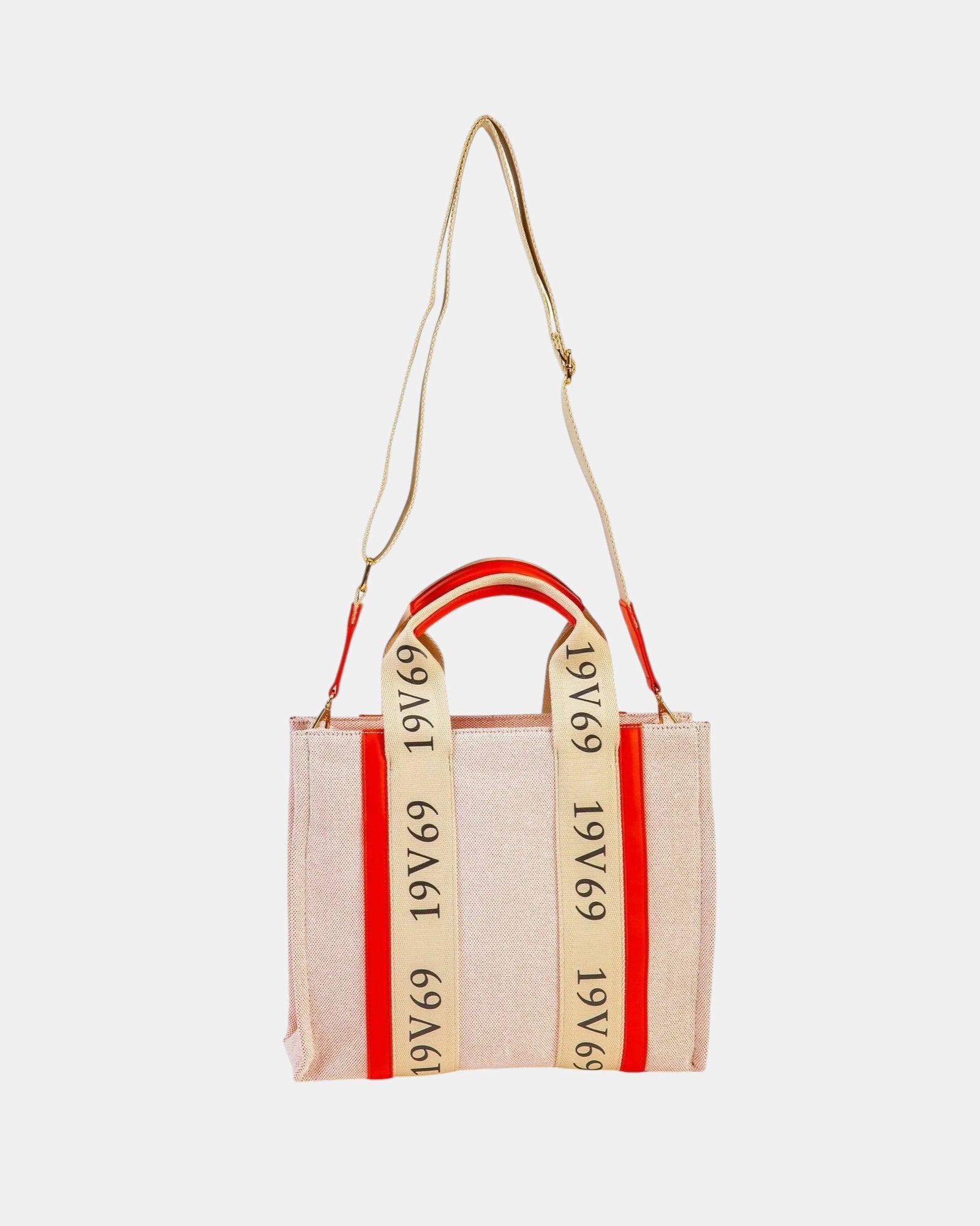19V69 Italia by Versace Tote Bag in tessuto Canvas Monogram