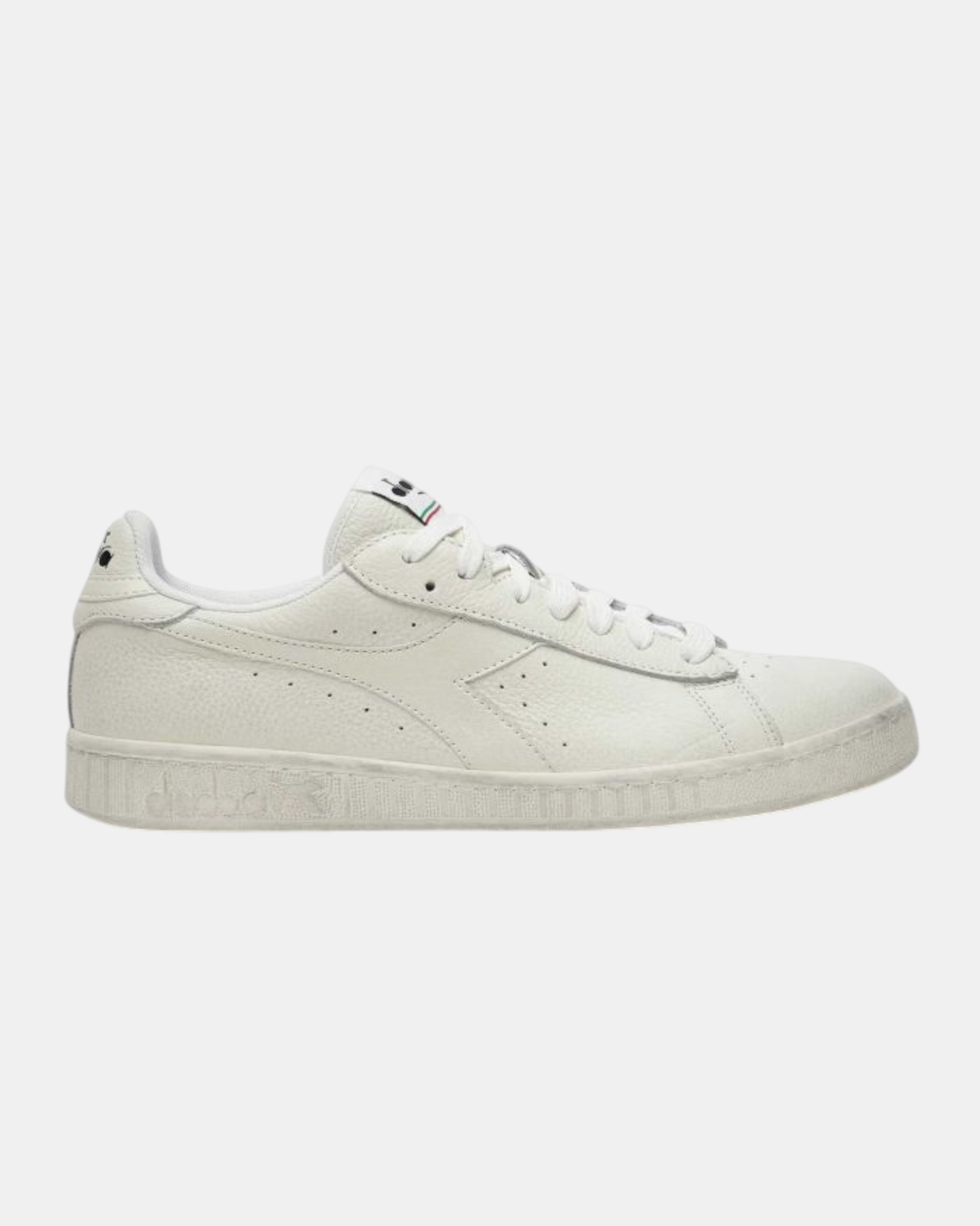 Diadora Sneakers Unisex C6180 L Low Waxed Bianche in Pelle Stile Urban Casual