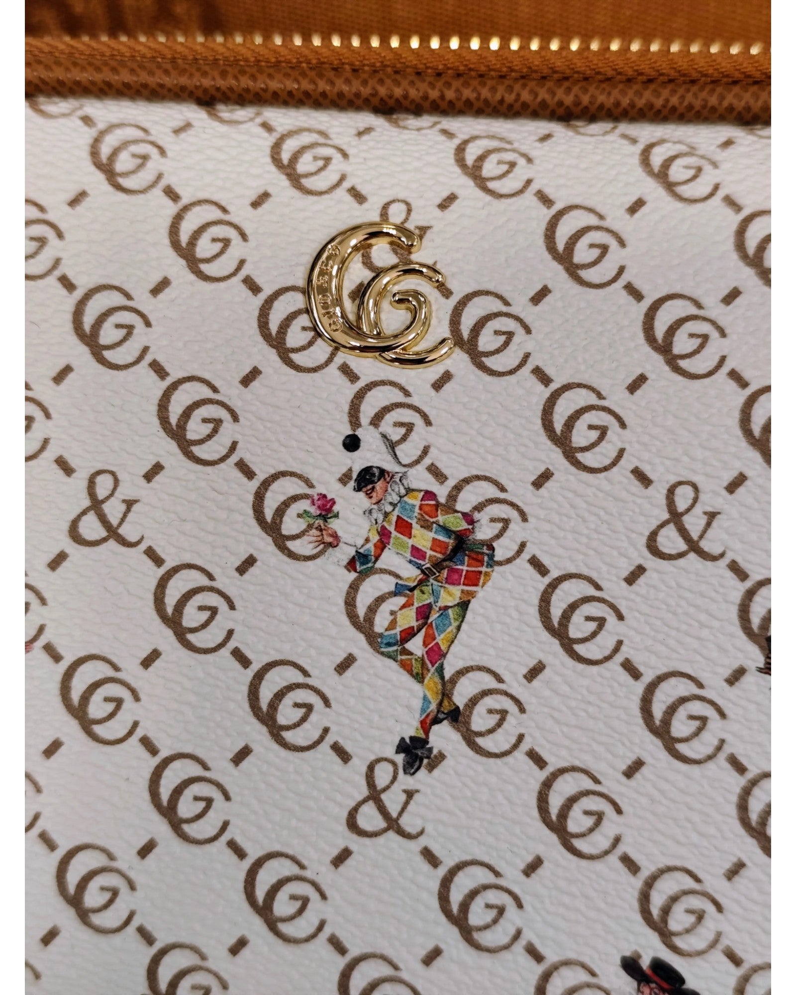 Gio & Co Milano Tracolla da Donna con Fantasia Maschere di Carnevale