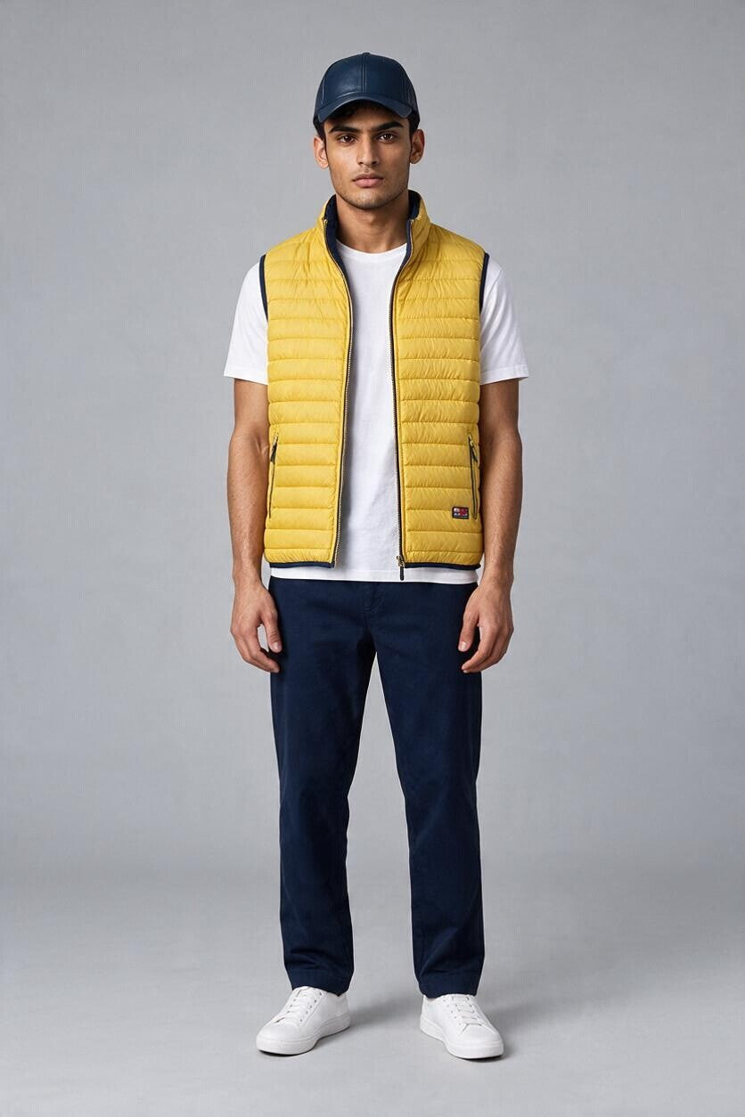 Cotton Belt Gilet Uomo Imbottito Smanicato Casual