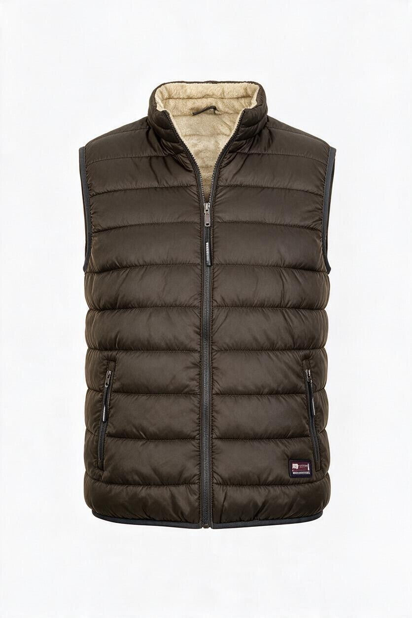 Cotton Belt Gilet Uomo Imbottito Smanicato Casual