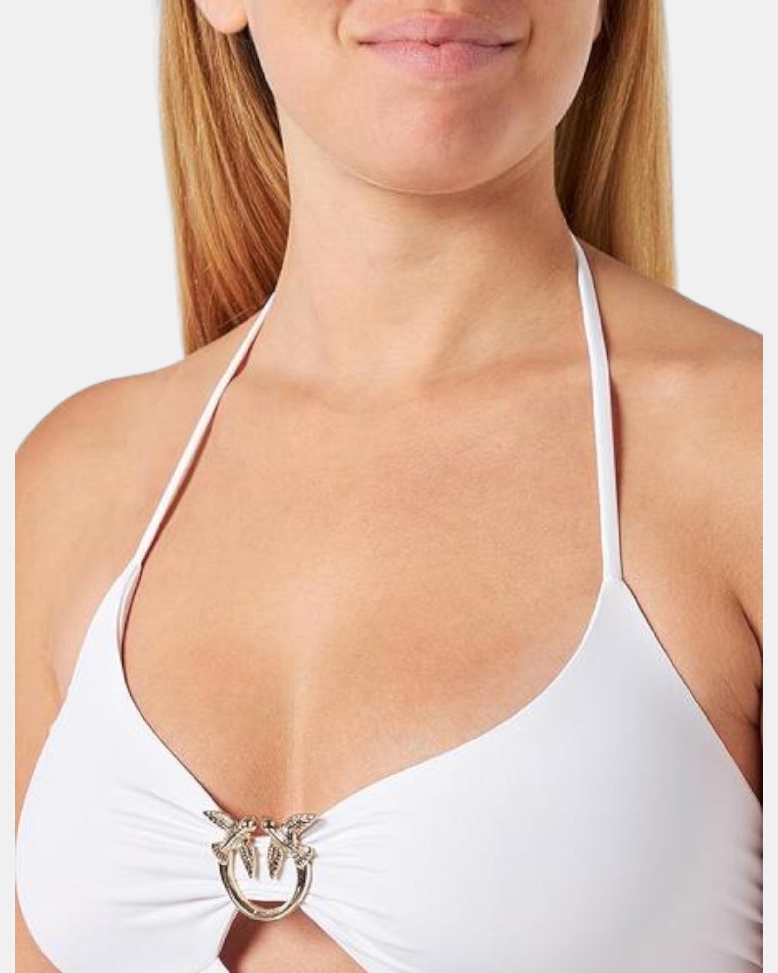 Pinko mini abito cut out art. attesa col. bianco