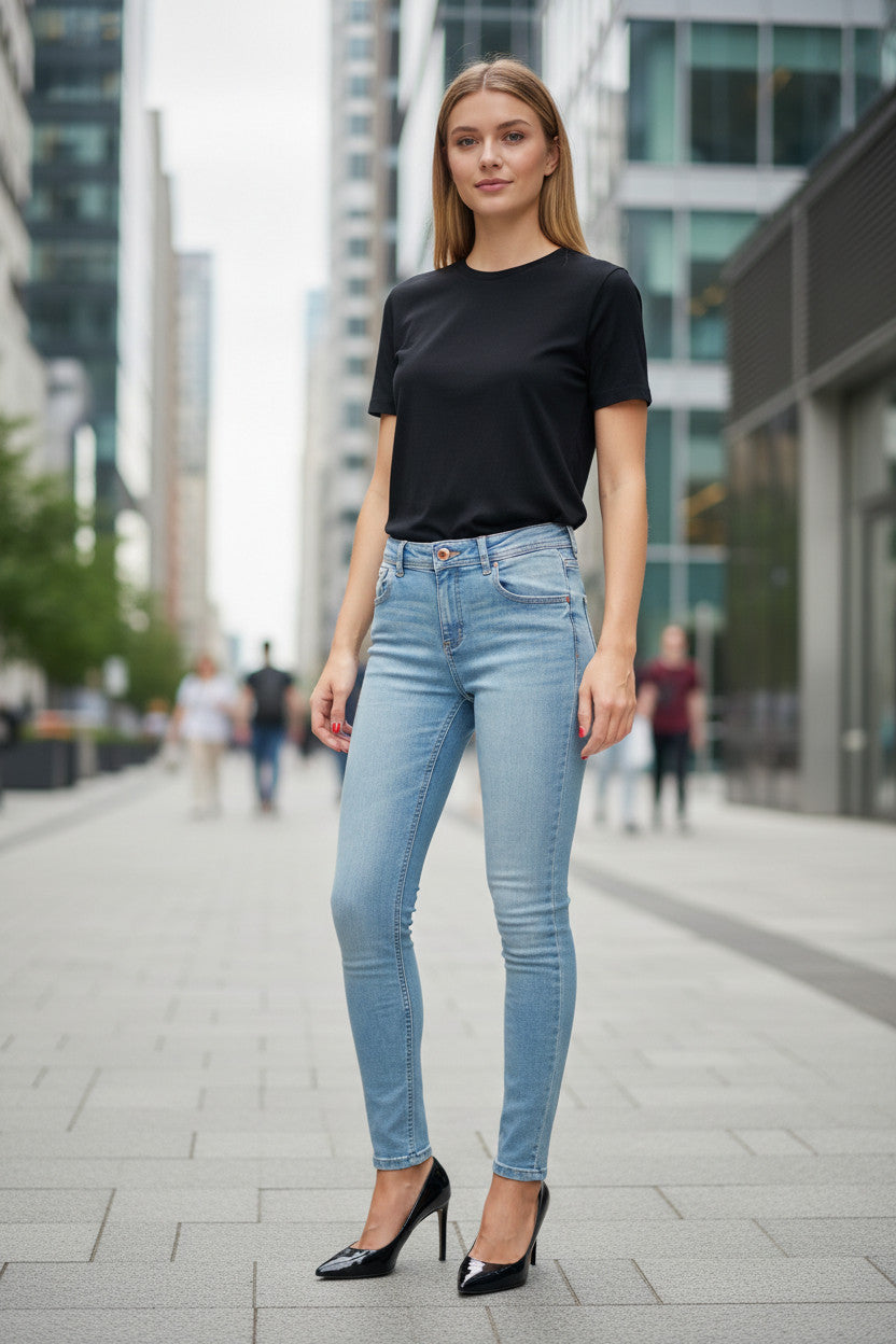 Yes Zee Jeans donna skinny effetto push up art. P377/W295