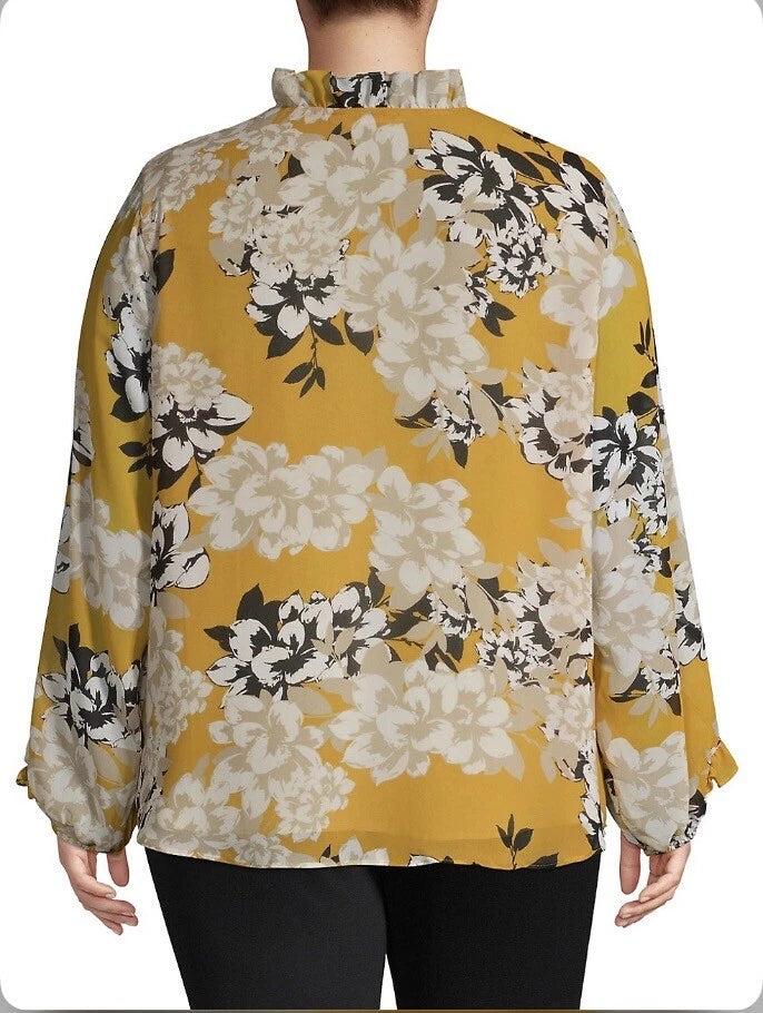 Calvin Klein blusa donna stampa floreale macro