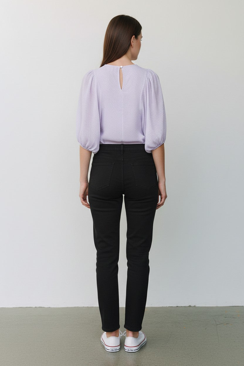 Calvin Klein blusa maniche a palloncino col. Lilla