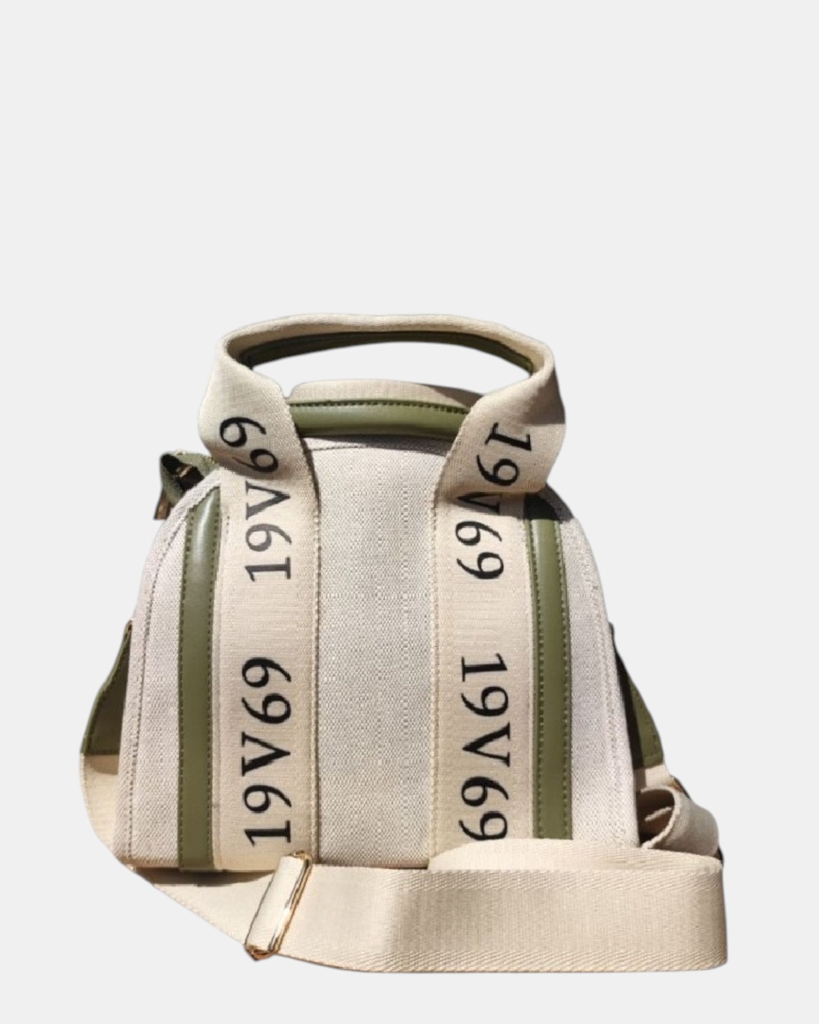 19V69 Italia by Versace borsa bauletto in tessuto canvas monogram