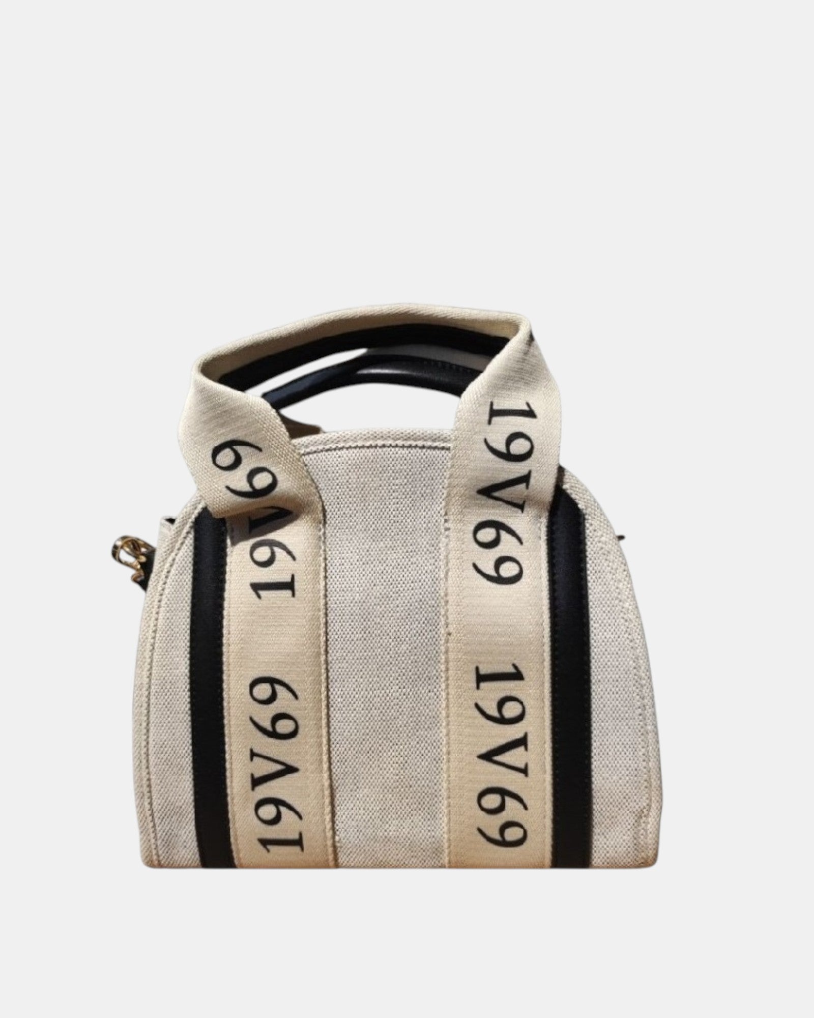 19V69 Italia by Versace borsa bauletto in tessuto canvas monogram