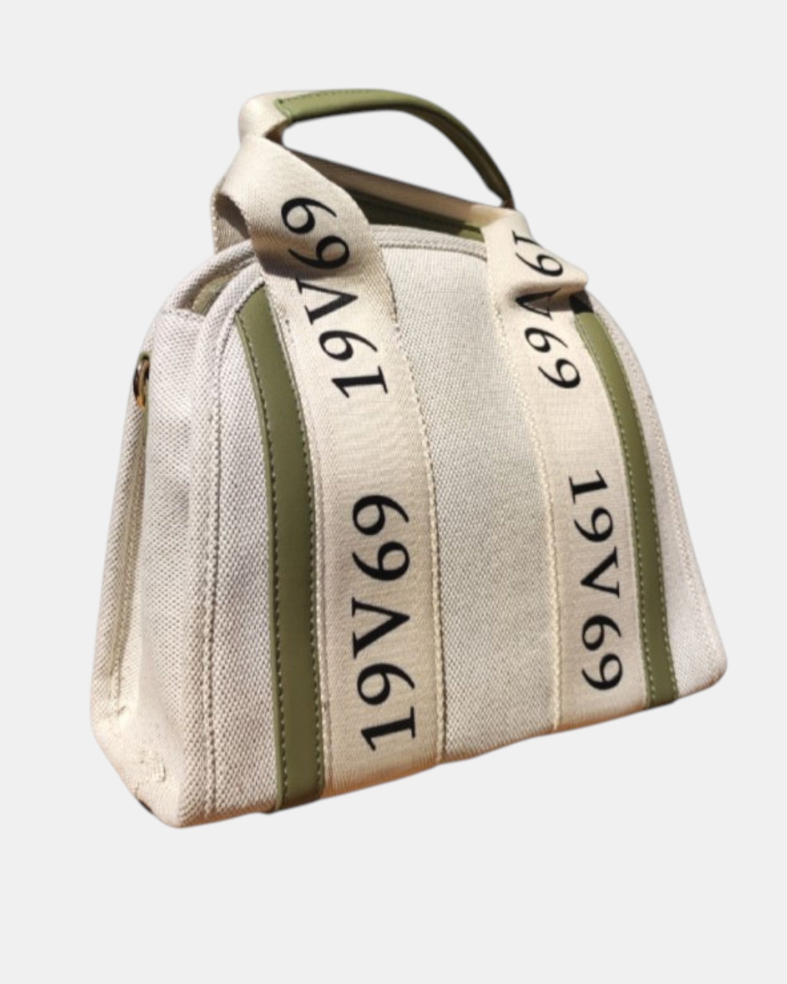 19V69 Italia by Versace borsa bauletto in tessuto canvas monogram
