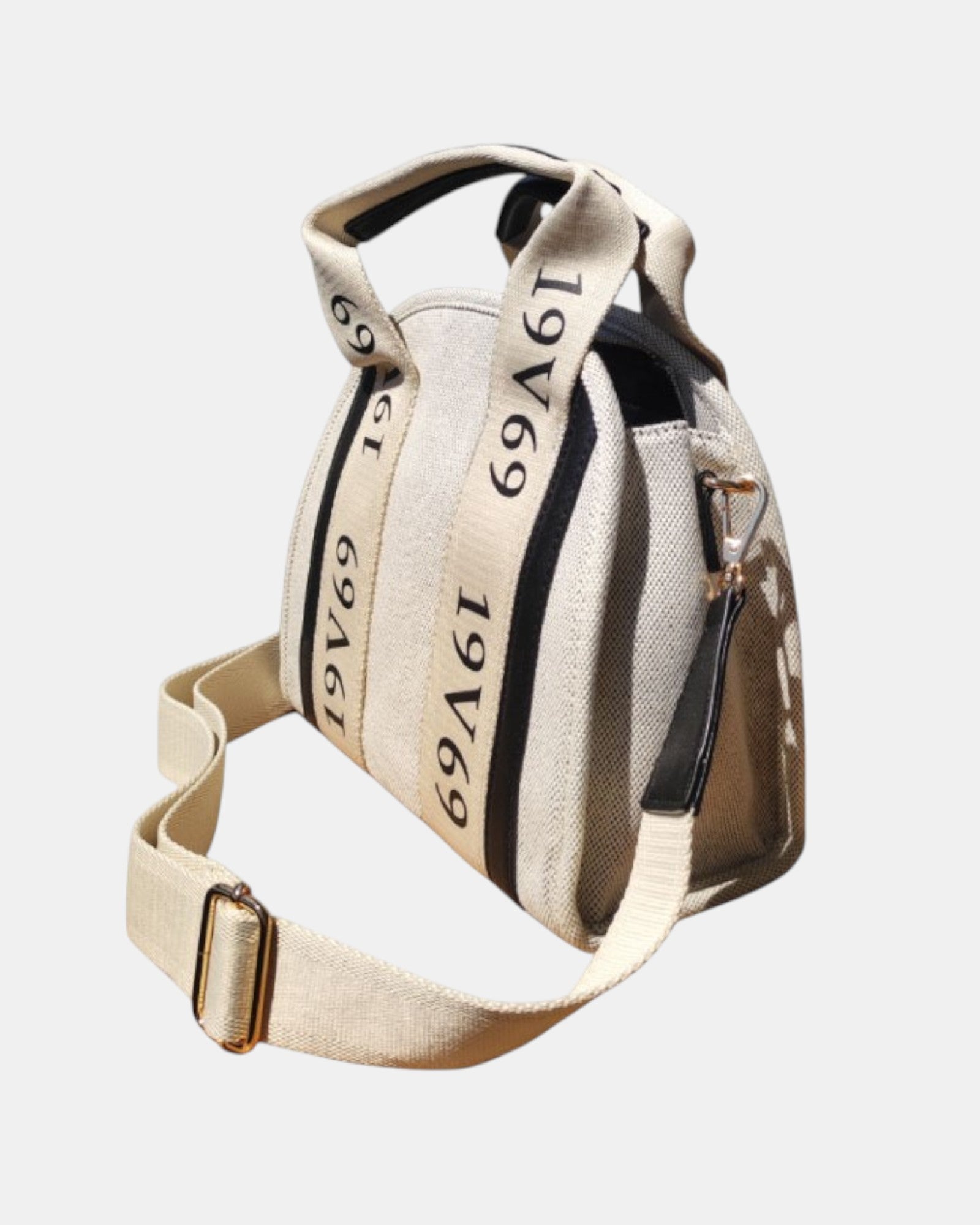 19V69 Italia by Versace borsa bauletto in tessuto canvas monogram